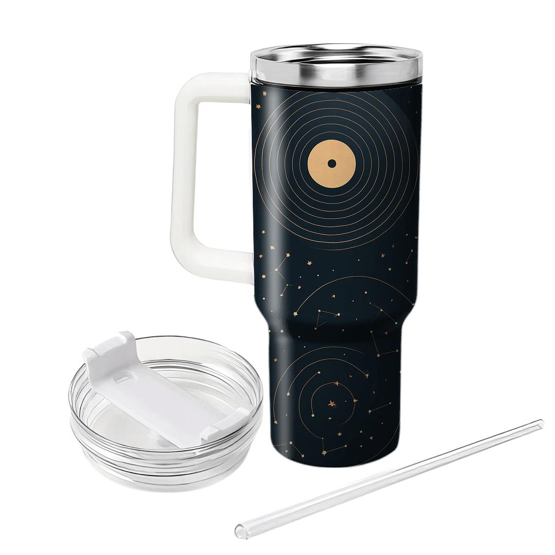 Stargazer Vinyl Spirals insulated tumblers