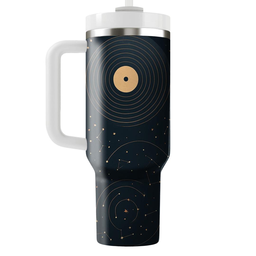 Stargazer Vinyl Spirals insulated tumblers