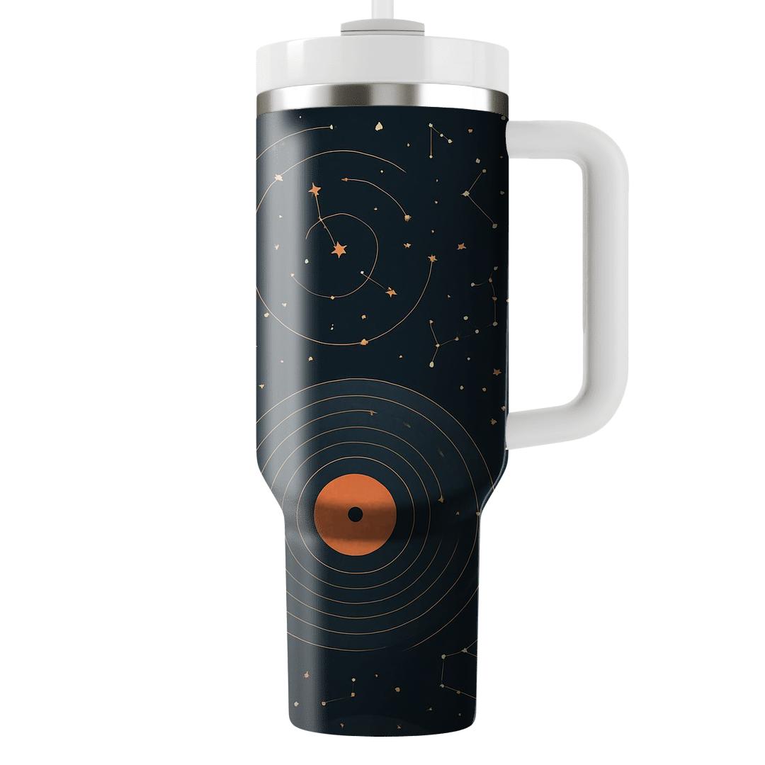 Stargazer Vinyl Spirals insulated tumblers