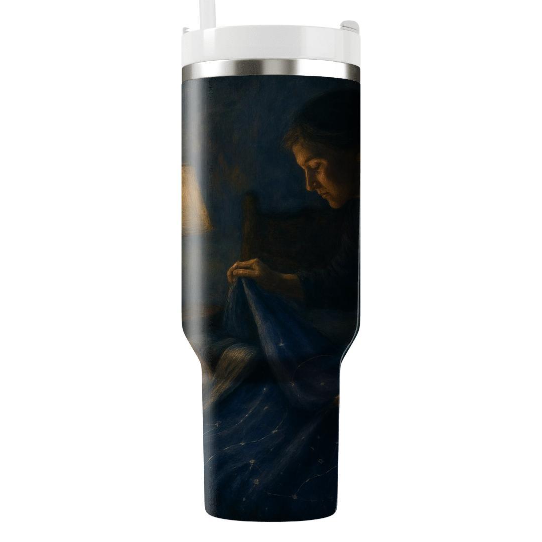 The Constellation Quilt A Mothers Love Stitched Into Night custom tumblers