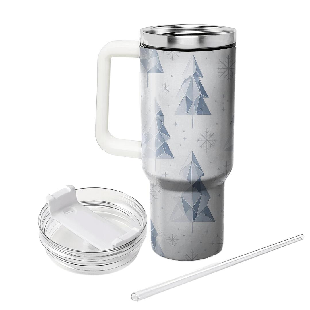 Winter Prism Pine Constellations personalized tumblers