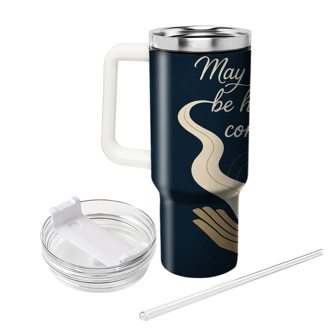 River Of Mercy Calligraphy travel tumblers