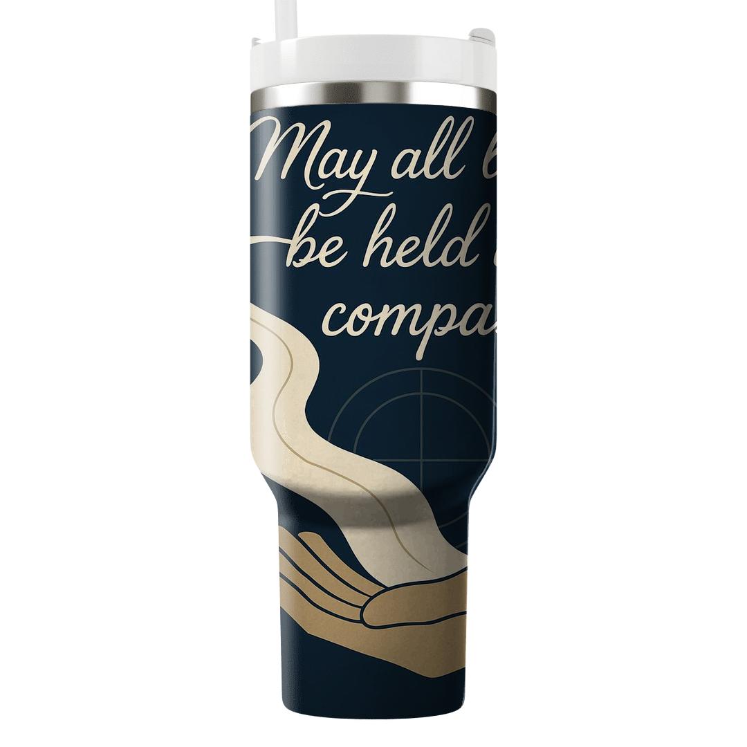 River Of Mercy Calligraphy travel tumblers