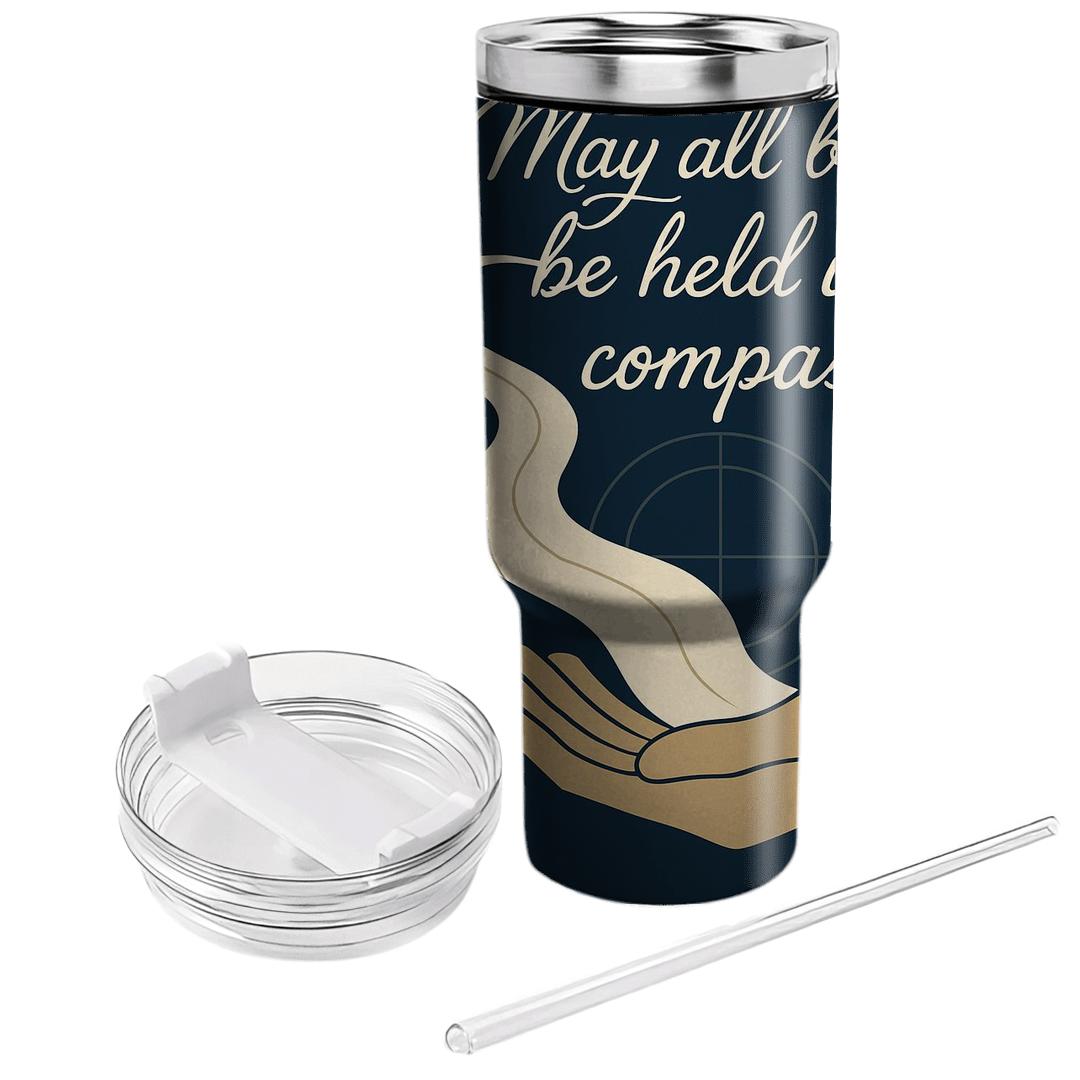 River Of Mercy Calligraphy travel tumblers
