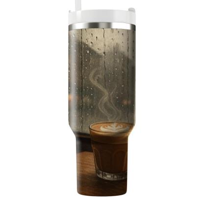 Cortado Window Rain Study travel tumblers