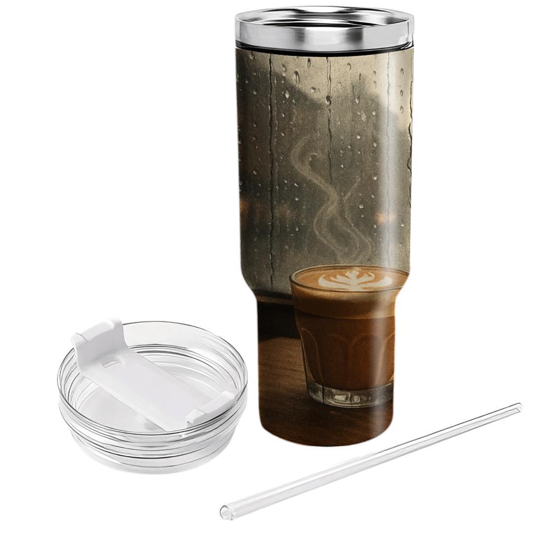 Cortado Window Rain Study travel tumblers