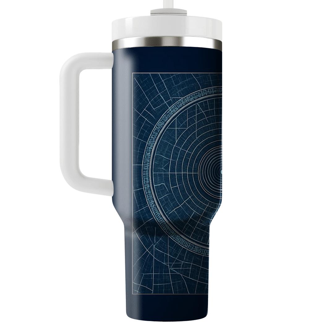 Midnight Rave Blueprint custom tumblers