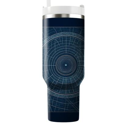 Midnight Rave Blueprint custom tumblers