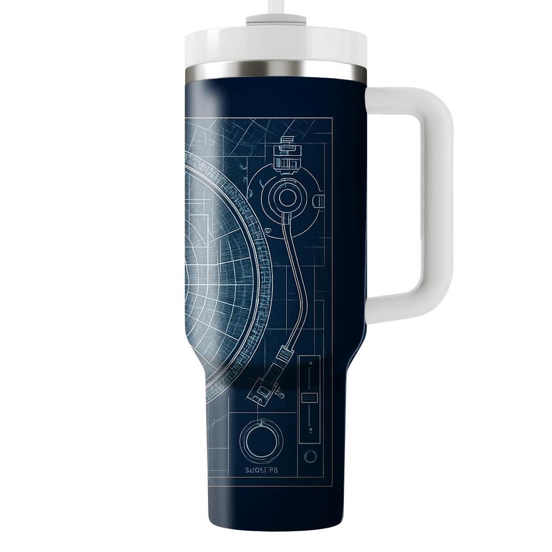 Midnight Rave Blueprint custom tumblers