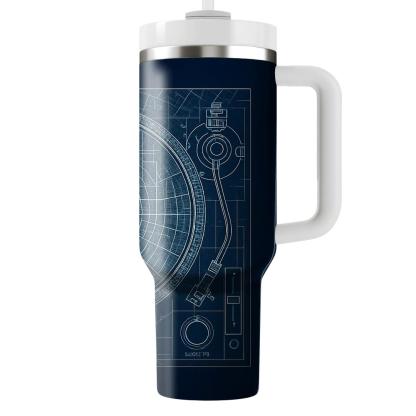 Midnight Rave Blueprint custom tumblers