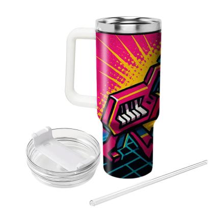 Retro Arcade Rhythm Parade custom tumblers