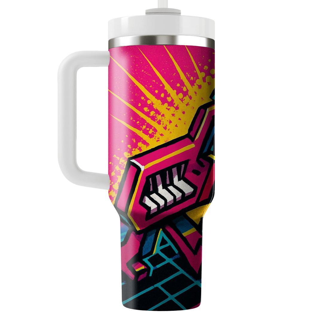 Retro Arcade Rhythm Parade custom tumblers