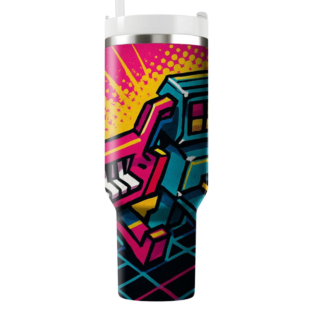 Retro Arcade Rhythm Parade custom tumblers
