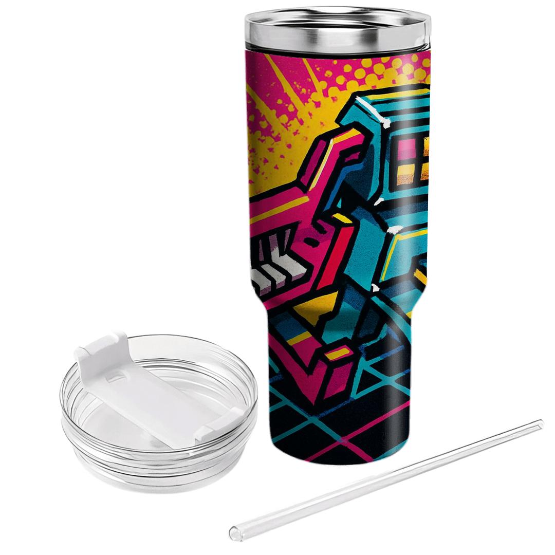 Retro Arcade Rhythm Parade custom tumblers