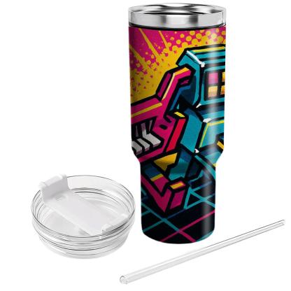 Retro Arcade Rhythm Parade custom tumblers