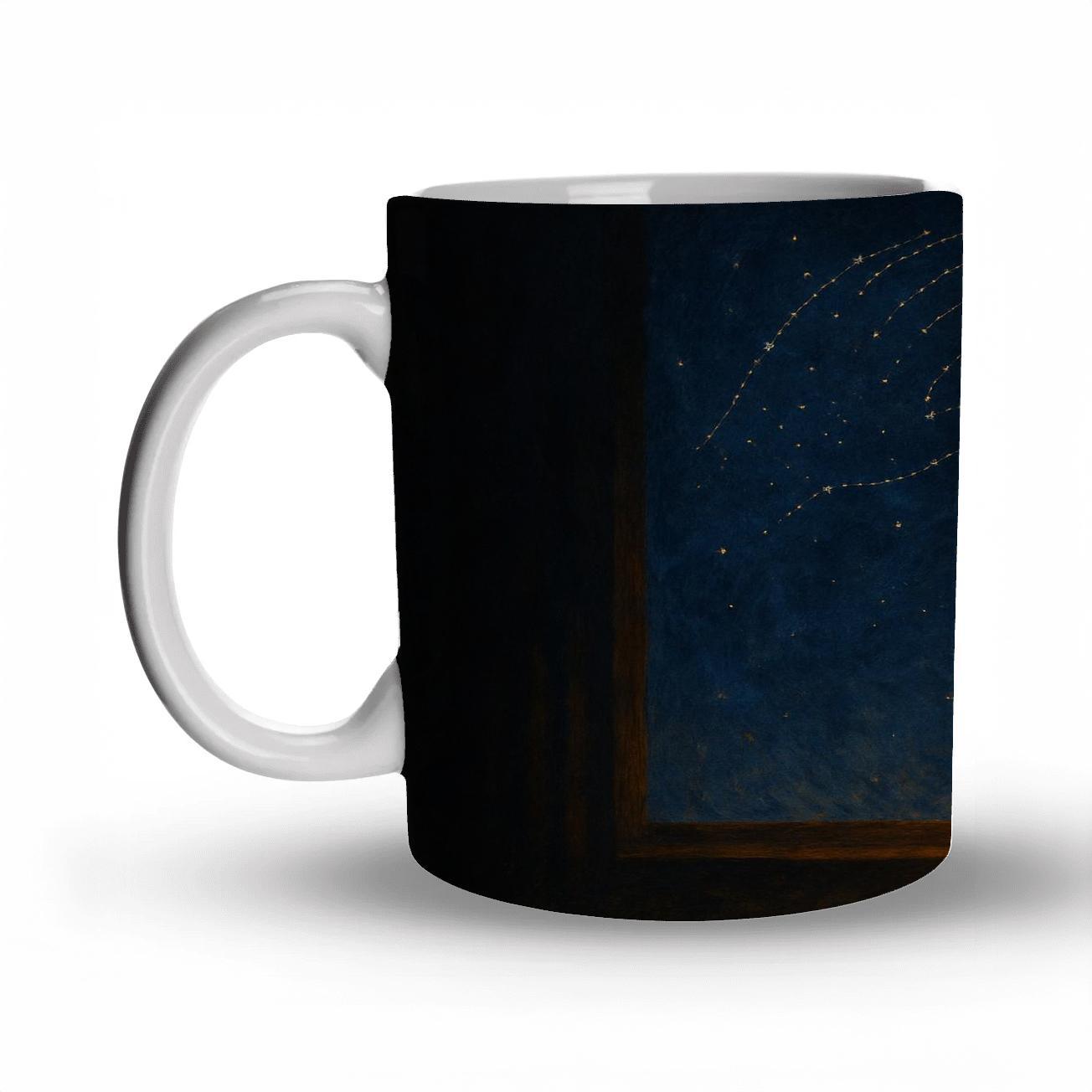 Constellation Lullaby The Night She Stayed Awake For You ceramic coffee mugs
