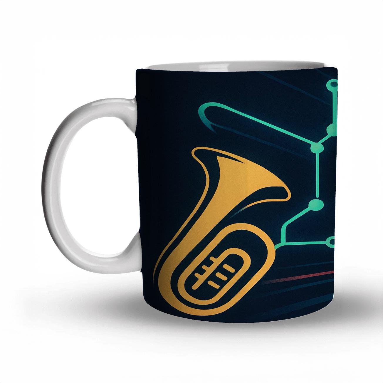 Brass And Neon Metro Jam insulated thermal mugs