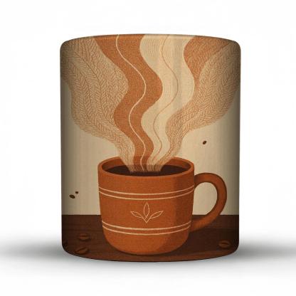 Steam Thread Tapestry ceramic coffee mugs