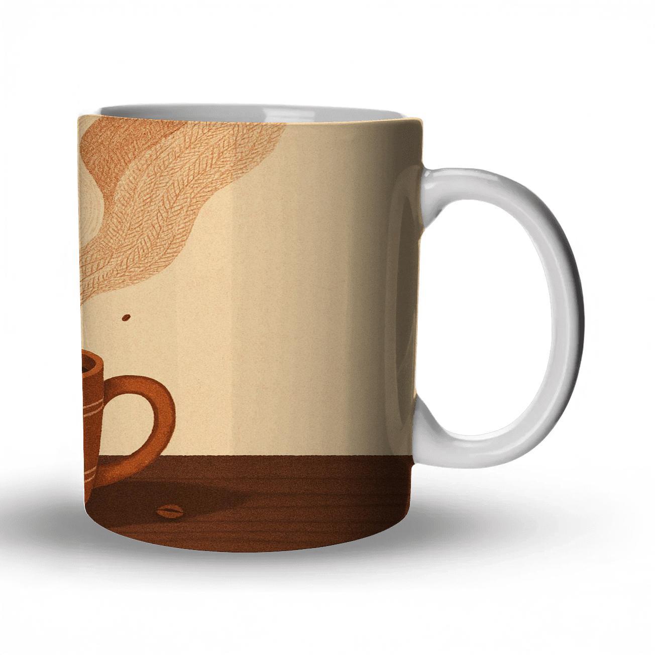 Steam Thread Tapestry ceramic coffee mugs