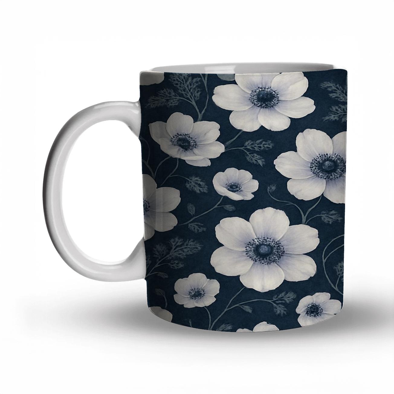 Moonlit Anemone Lacework novelty coffee mugs