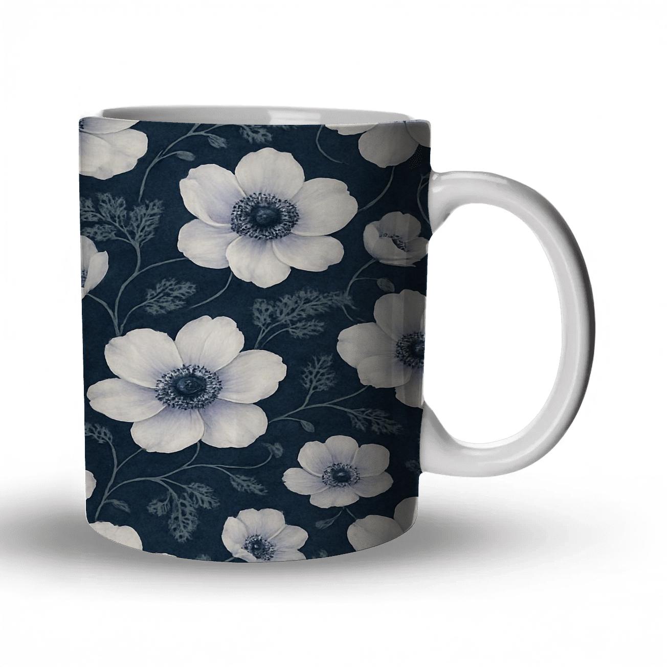 Moonlit Anemone Lacework novelty coffee mugs