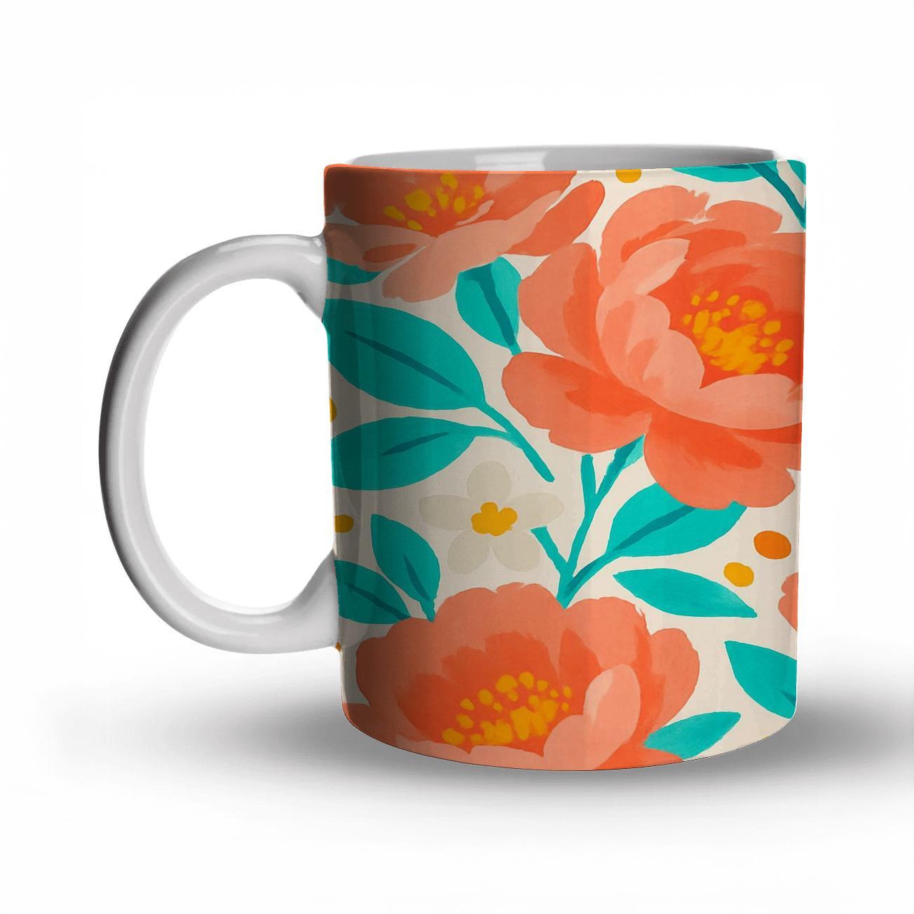 Citrus Peony Carnival gift mugs for occasions
