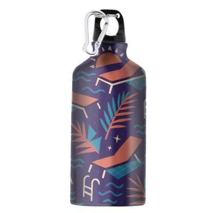 Miami Poolside Geometry Night personalized sports bottles