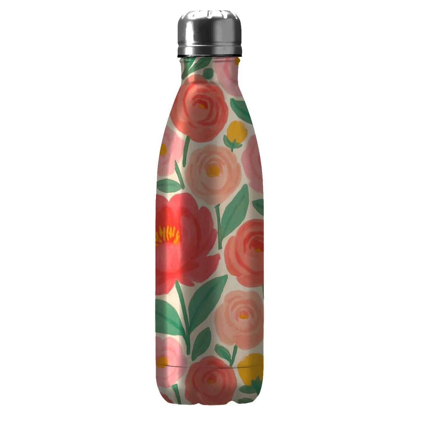 Citrus Peony Market Bouquet water bottles for gifts