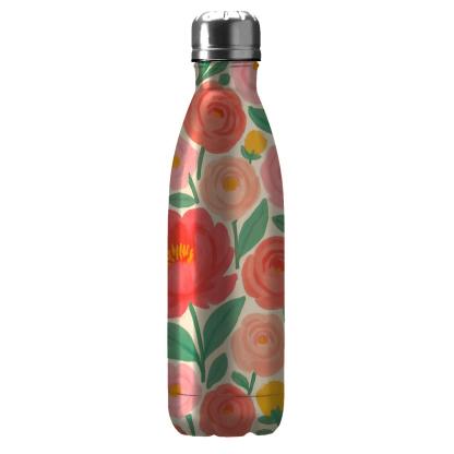Citrus Peony Market Bouquet water bottles for gifts
