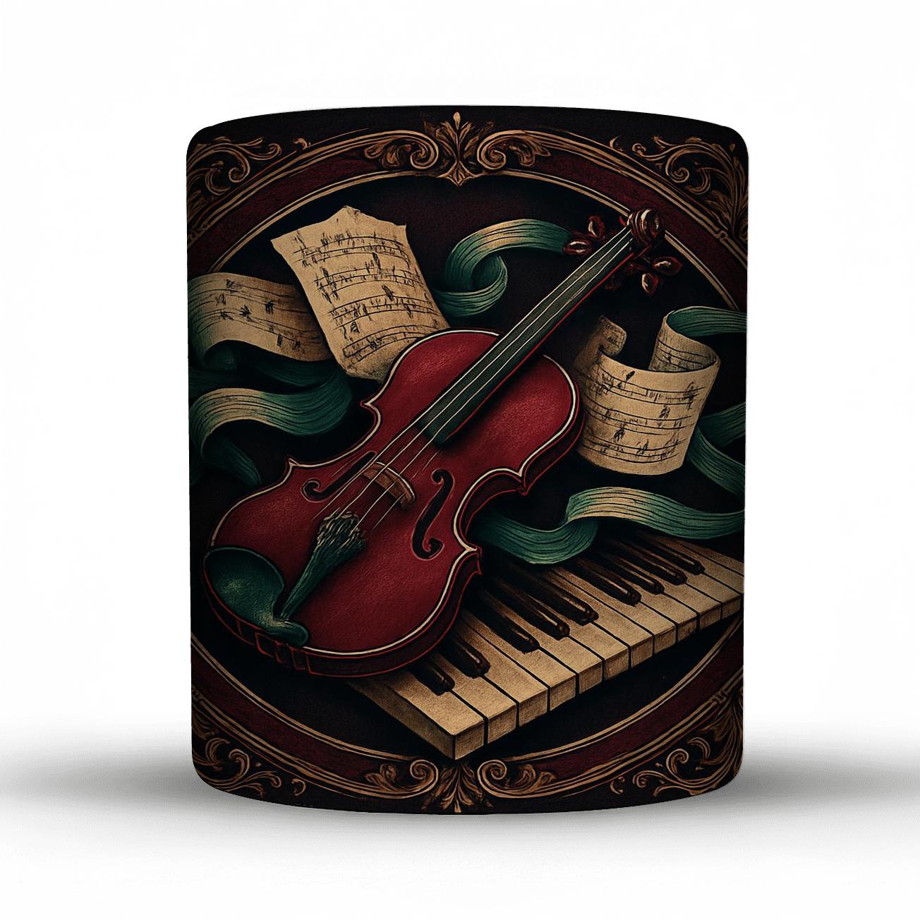 Baroque Pop Symphony Collage insulated thermal mugs