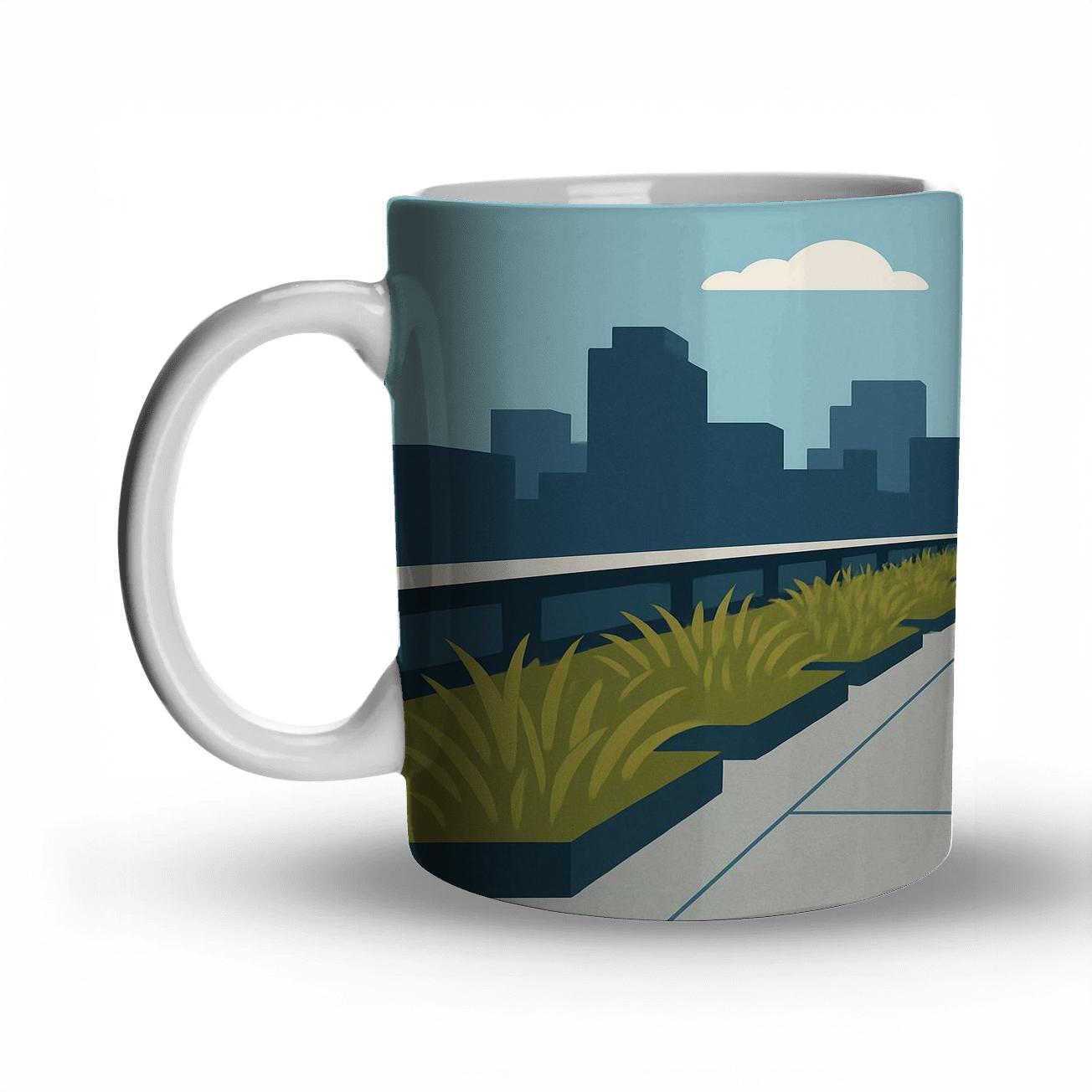 High Line Park - New York City, United States travel mugs with handles