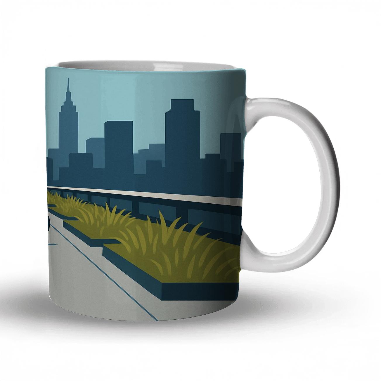 High Line Park - New York City, United States travel mugs with handles