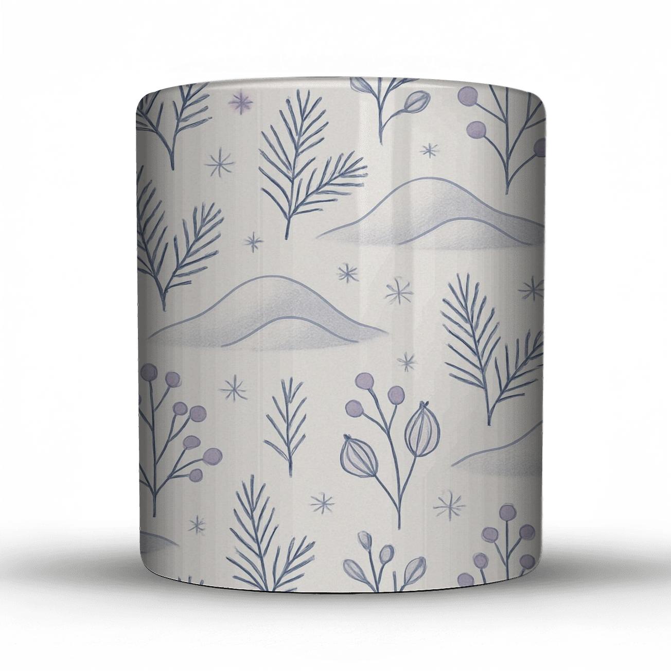 Winter Hush Snowdrift Botanicals gift mugs for occasions