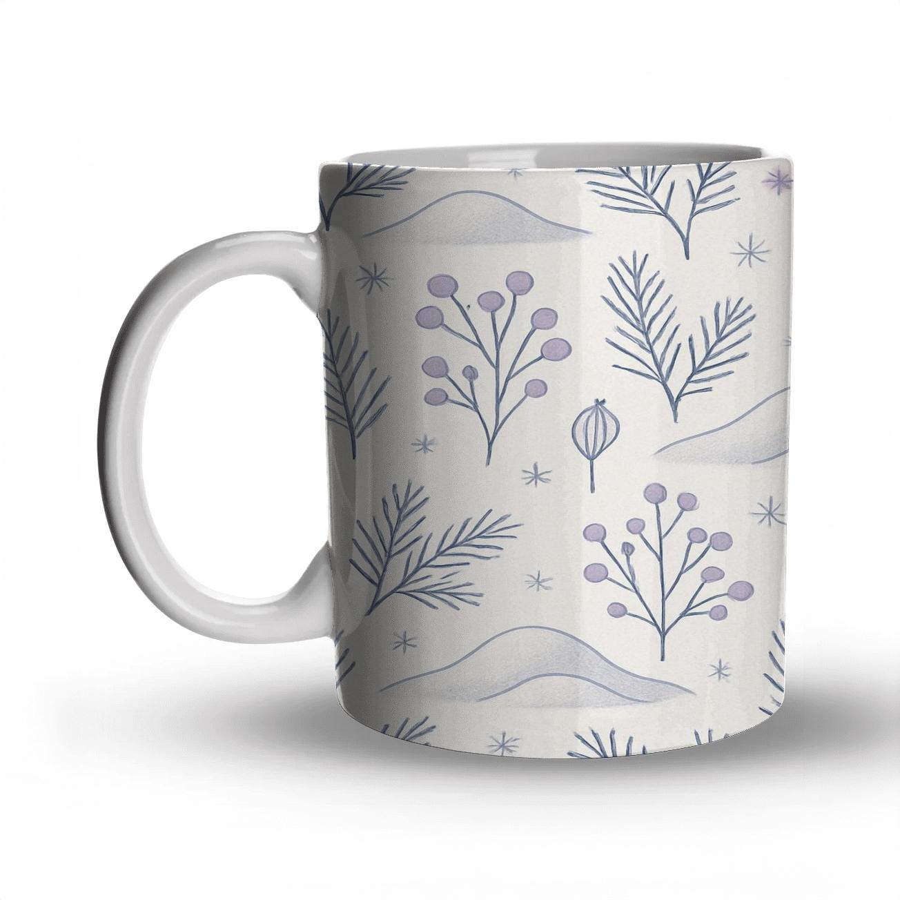 Winter Hush Snowdrift Botanicals gift mugs for occasions