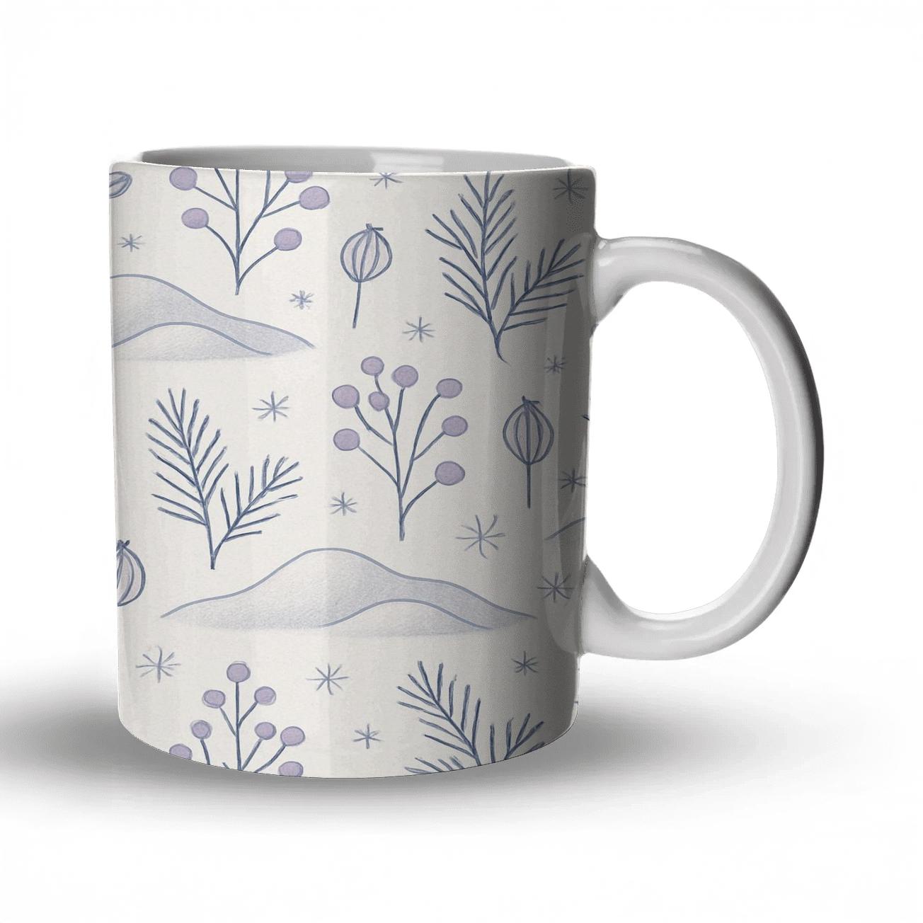 Winter Hush Snowdrift Botanicals gift mugs for occasions