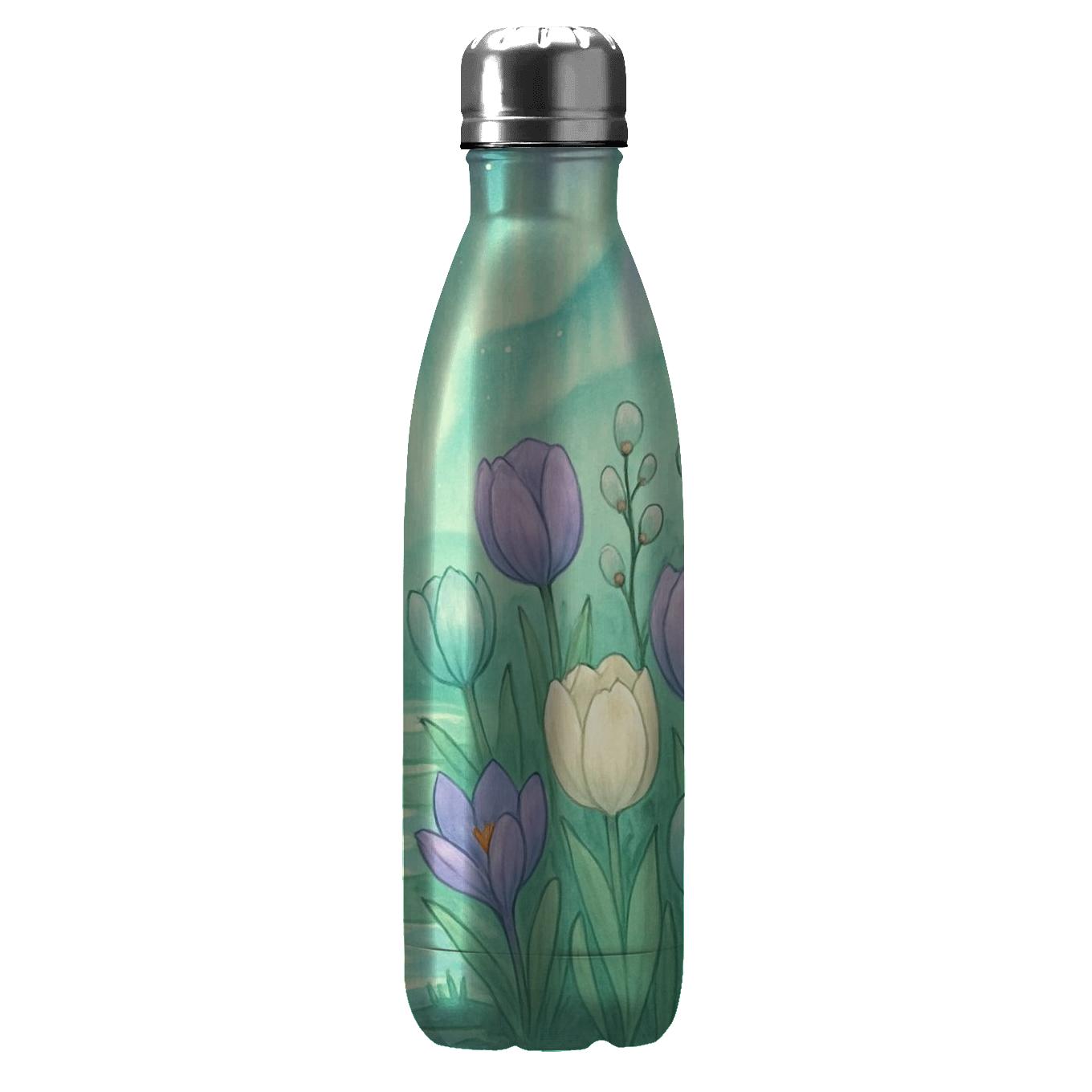 Spring Aurora Rain Garden travel water bottles