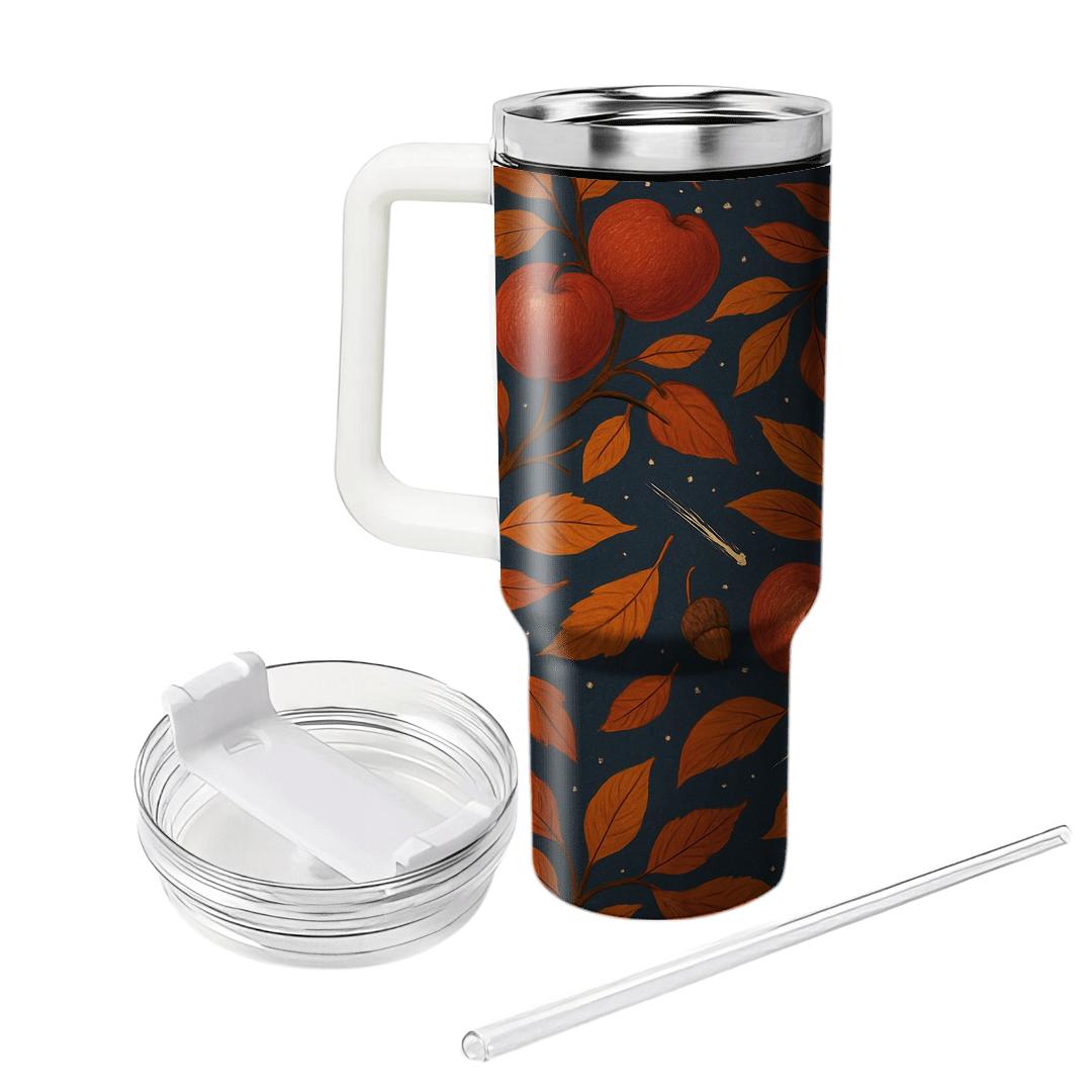 Autumn Meteor Orchard travel tumblers