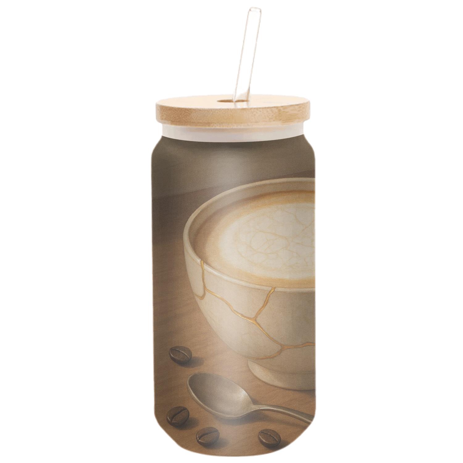 Kintsugi Cappuccino Bowl insulated glass vessels