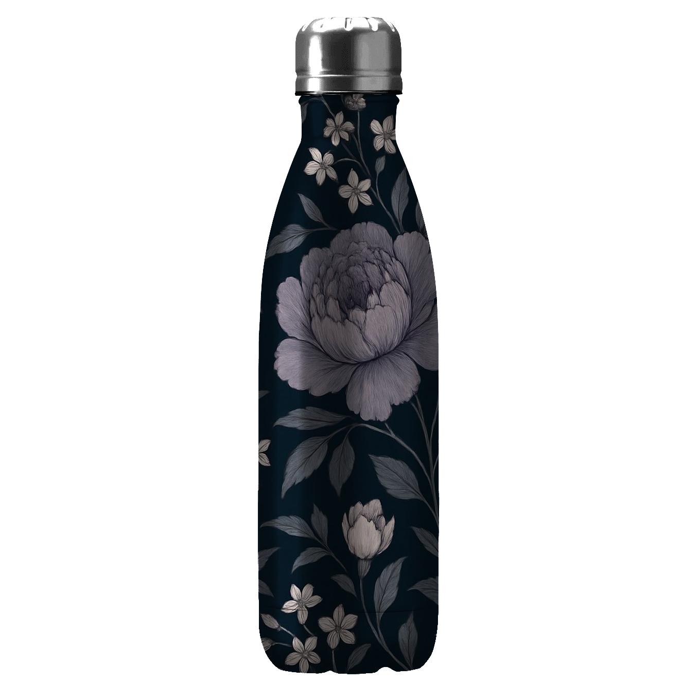 Moonlit Peony Lattice custom water bottles