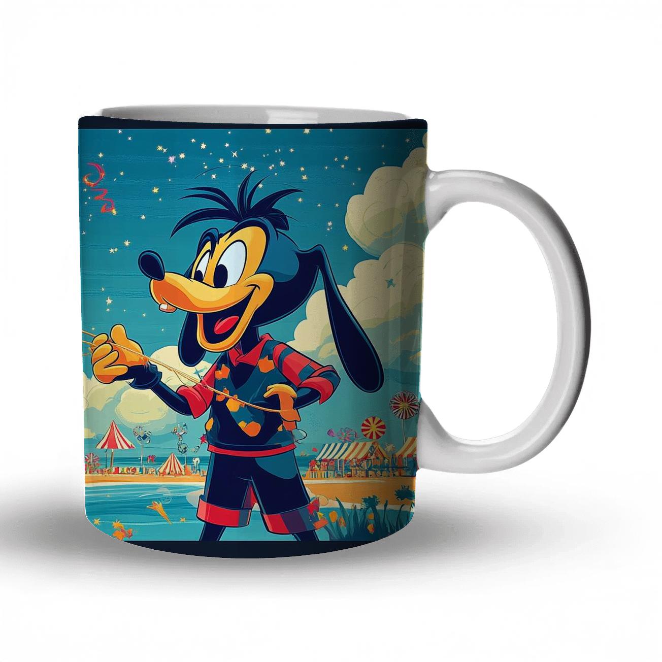Goofy Galactic Kite Carnival decorative mug sets