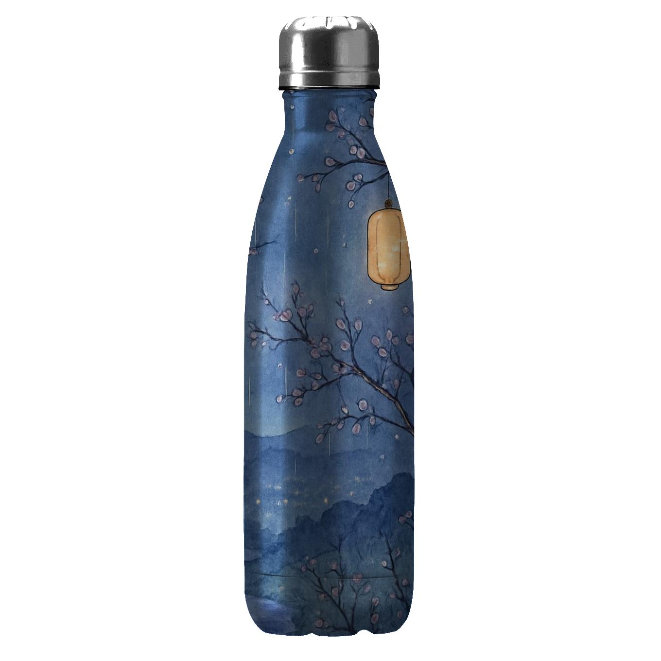 Midnight Spring Lantern Rain personalized water bottles
