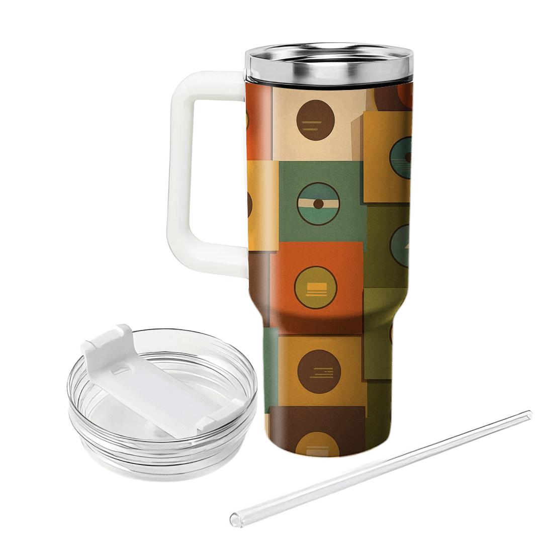 Groovy Record Sleeve Grid insulated tumblers