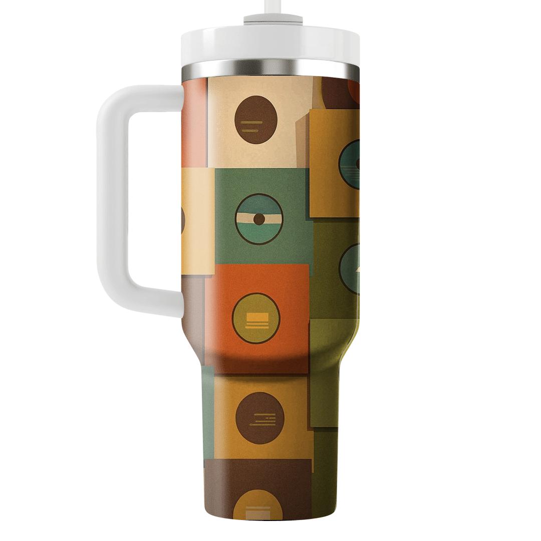 Groovy Record Sleeve Grid insulated tumblers
