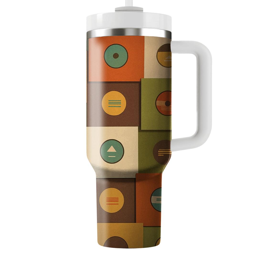 Groovy Record Sleeve Grid insulated tumblers