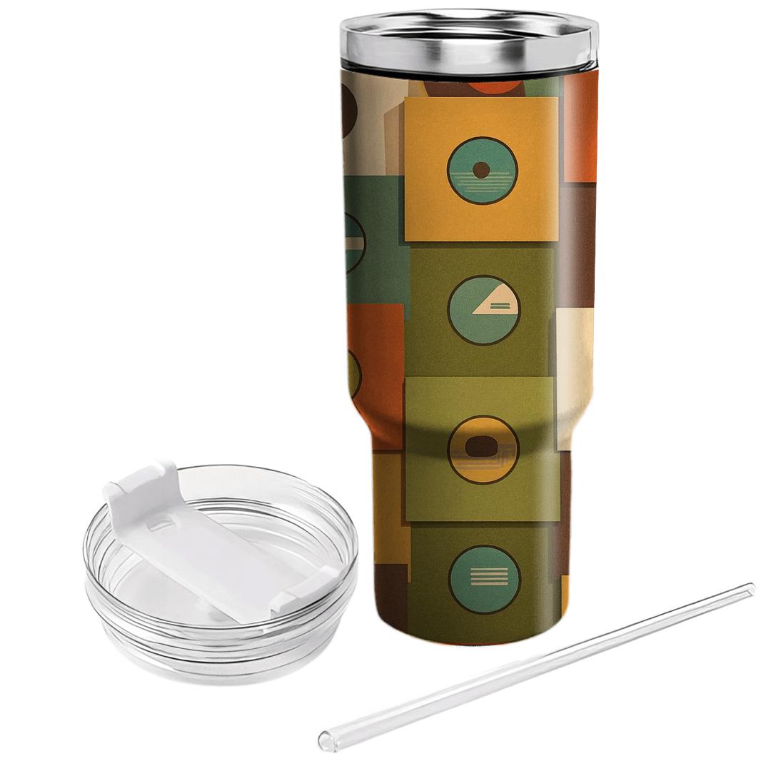 Groovy Record Sleeve Grid insulated tumblers