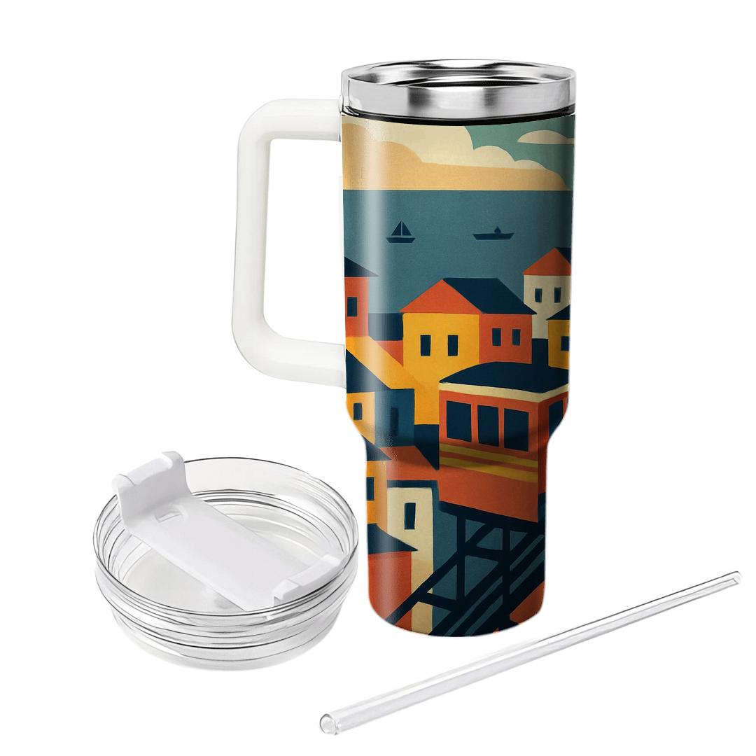 Valparaiso Funiculars Chile travel tumblers
