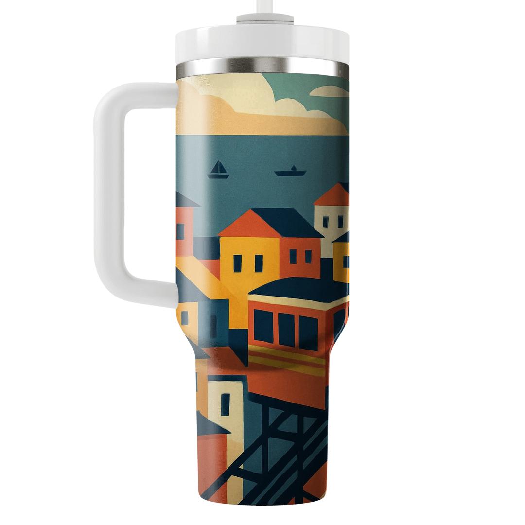 Valparaiso Funiculars Chile travel tumblers