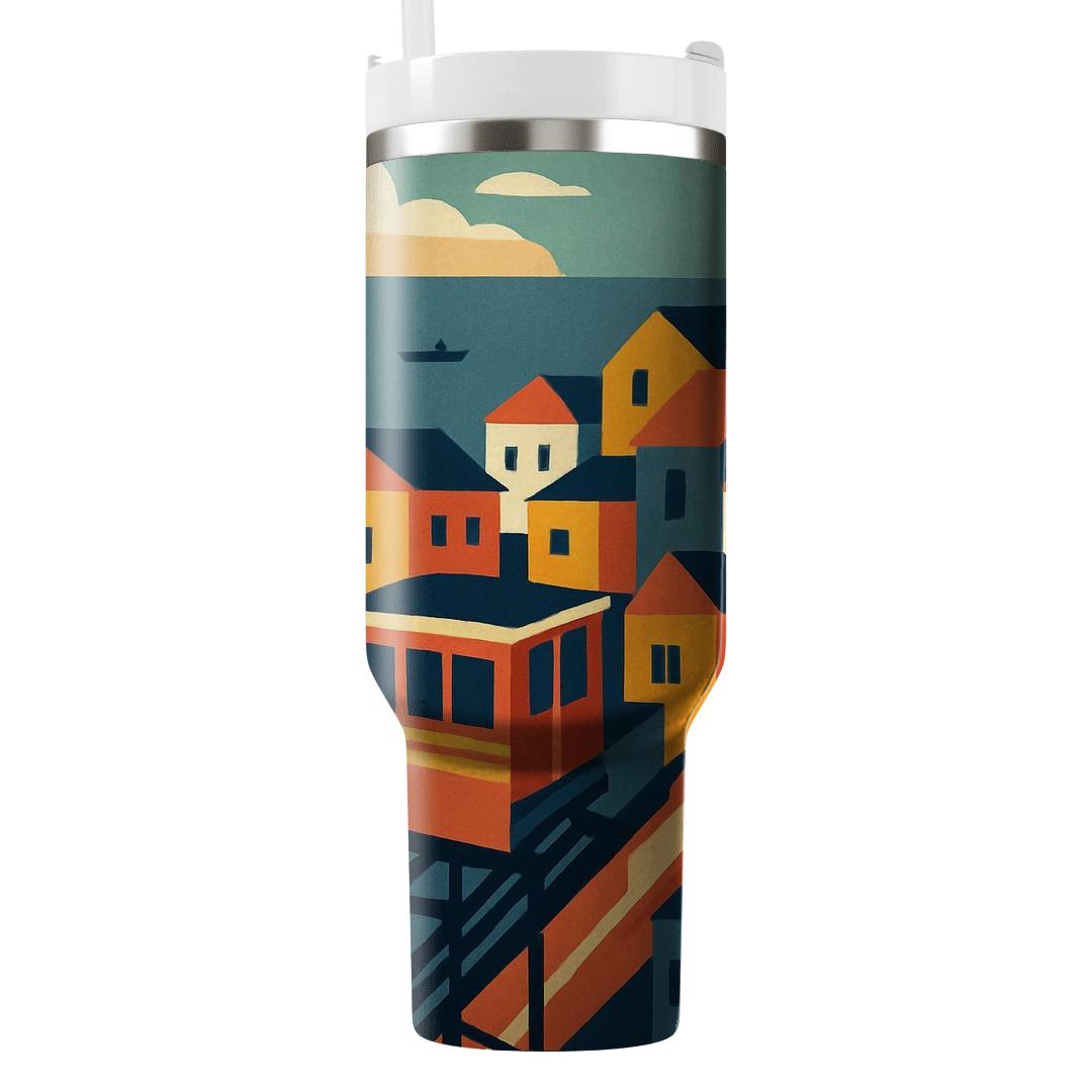 Valparaiso Funiculars Chile travel tumblers