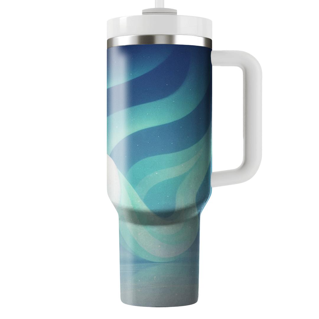 Aurora Arctic Fox Mirages travel tumblers