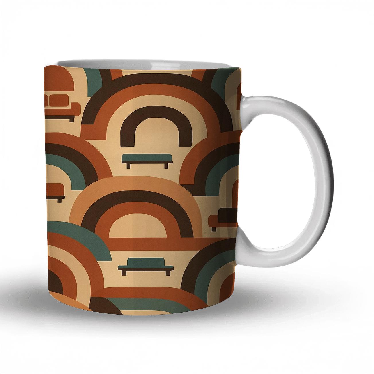 Sunken Lounge Conversation Pit Rings premium drinkware mugs